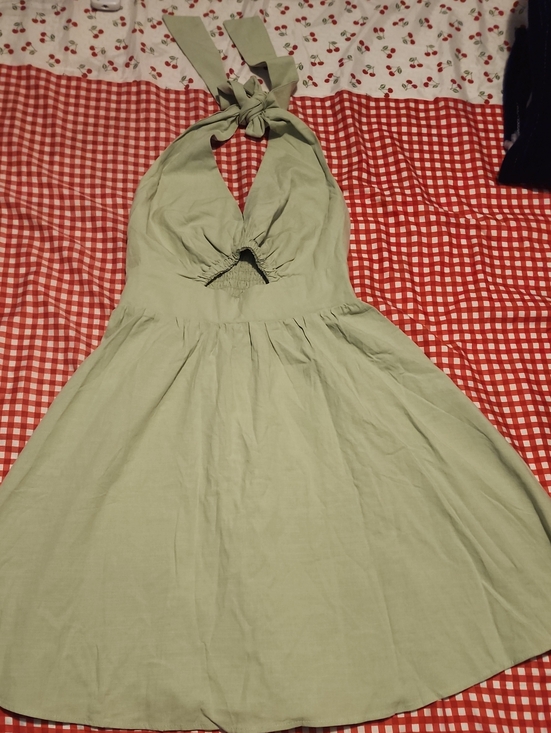 Dresses & Skirts - Sage Halter Tie-Back Summer Dress